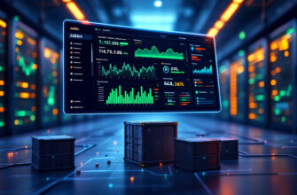 Zabbix monitoring in a Docker environment with a modern dashboard and containerized systems.
